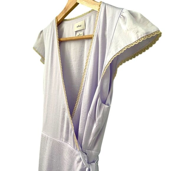 Aritzia Wilfred Mademoiselle Satin Dress in Lavender in Size XS - Picture 6 of 11